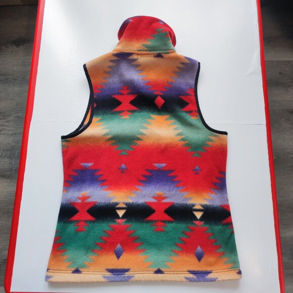 Chaps Sport Ralph Lauren vest Aztec design multi-colour men's size M - Picture 4 of 8
